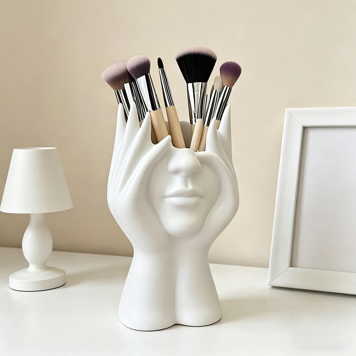 Human Body Storage Pen Holder Makeup Brush