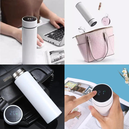500ML Temperature Display Thermos Cup Stainless Steel Bottle