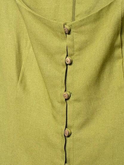 Square Collar Sleeveless Dress