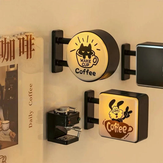 Mini Lightbox Fridge Magnet Coffee