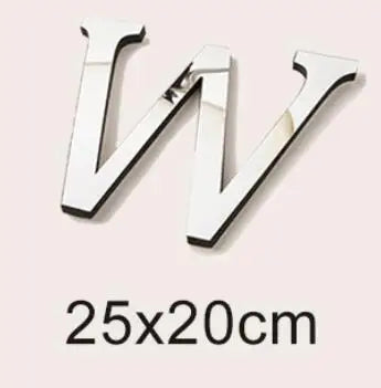 20cm Big Size 3D English Letters Acrylic Mirror