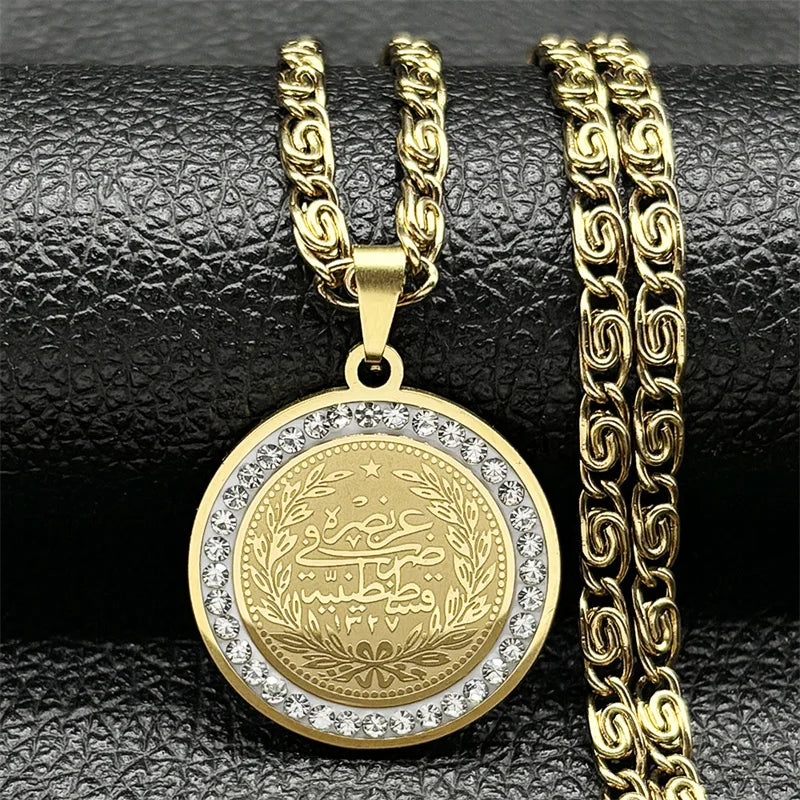 Colorful Crystal Saint Benedict Medal Necklace