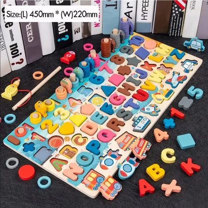 Math For Toddlers Educational Wooden Puzzle Toy