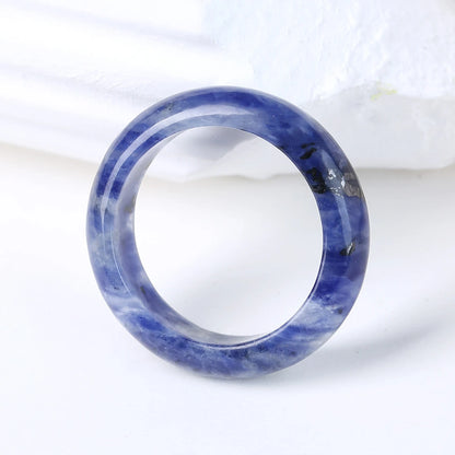 1 Pc Natural Crystal Stone Energy Healing Ring