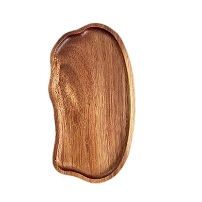 1PC Wooden Serving Oval Wood Tray