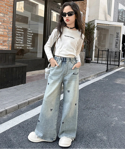 4-14 Years Teenage Girls Jeans