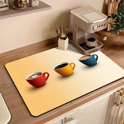 Coffee Machine Mat Waterproof Drain Pad
