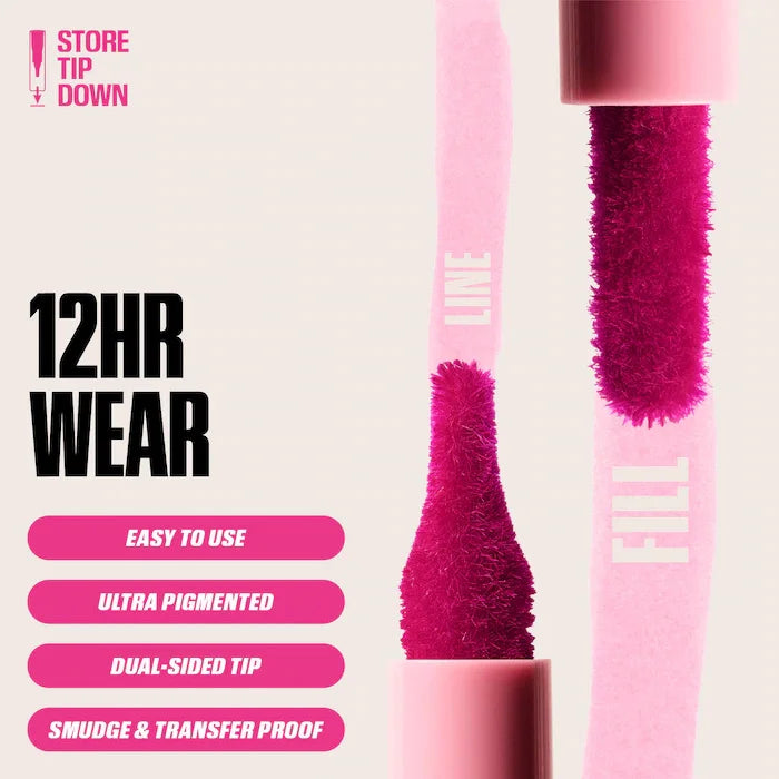 Velvet Brown Lip Liner Pencil Nude Matte Waterproof Non-stick Cup Cherry