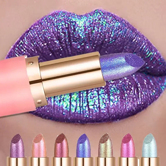 Matte Glitter Diamond Lipstick Waterproof