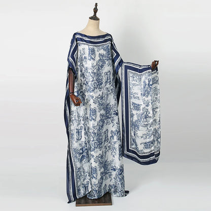Soft Muslim Silk Satin Long Robe Islam Abayas Dress