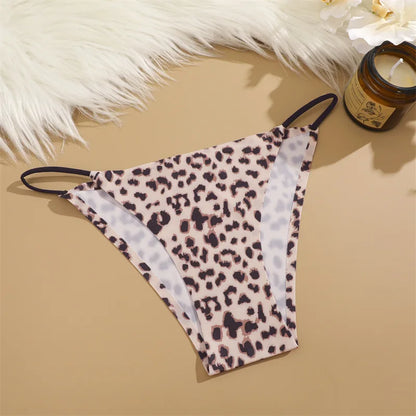 Seamless Silk Leopard Underwear Lingerie