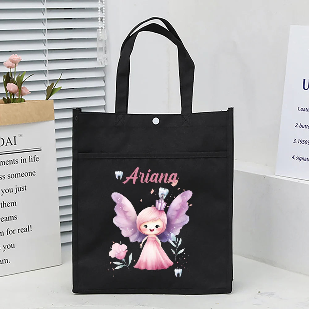 Kids Library Tote Bags Homeschool Cute Custom for Kids