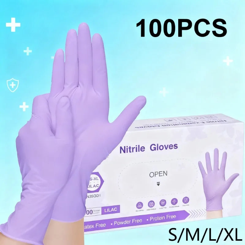 10-100PC Disposable Clove Nitrile Gloves Latex Gloves