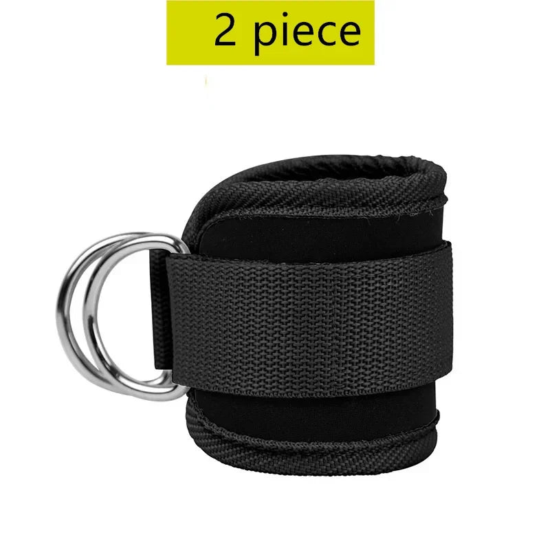 Cable Ankle Straps Double D-Ring Ankle Cuffs