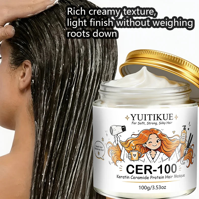 Protein Hair Mask 100g With Keratin & Ceramide Boost Hair Shine Damaged Hair Care