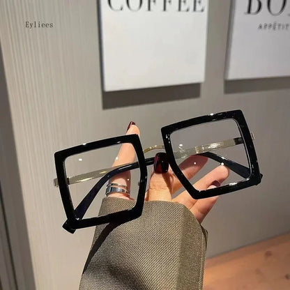 Large Frame Myopia Unisex Oversized Minus Diopter Eyeglasses