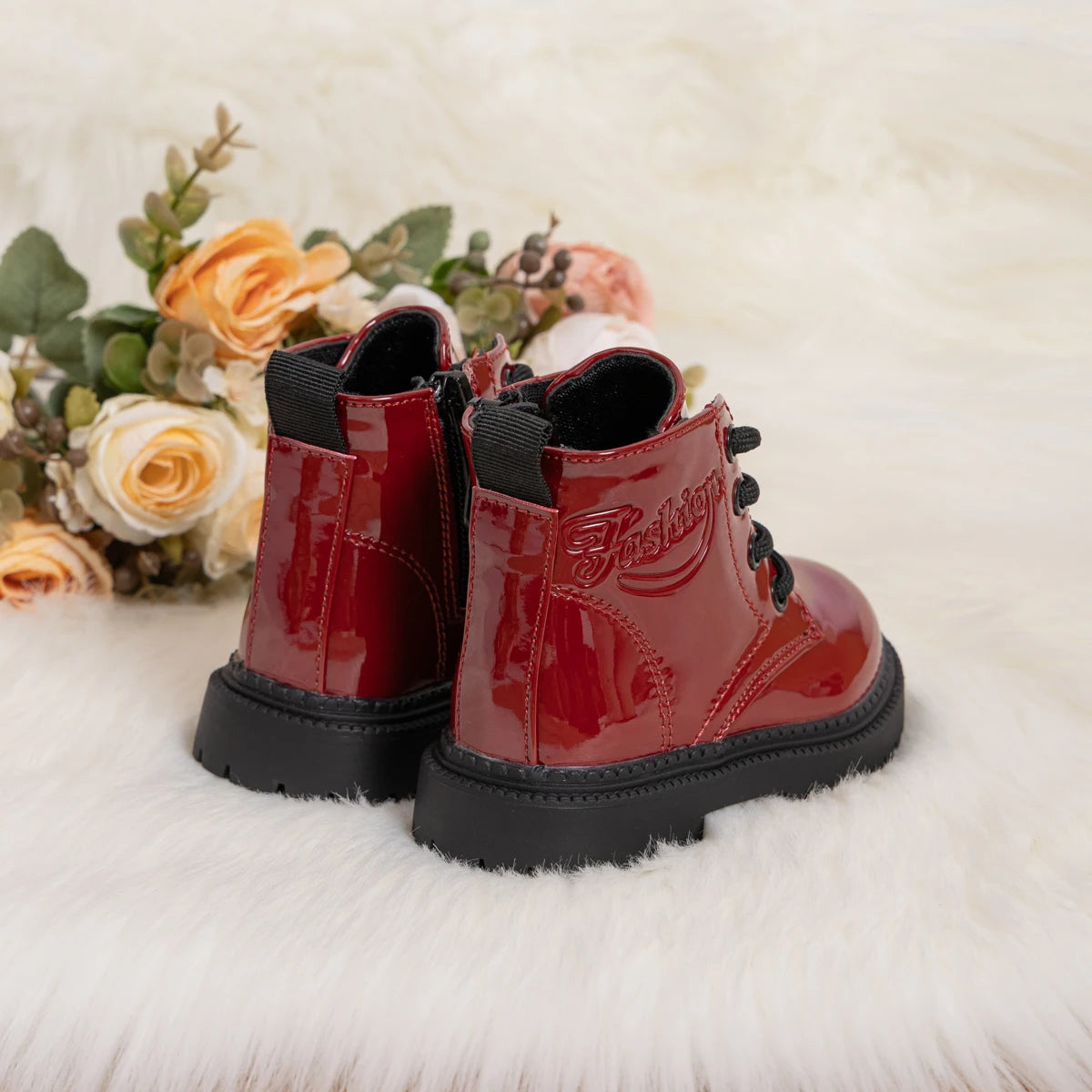 Waterproof PU Leather Toddler Boots