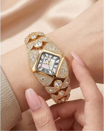 Diamond Inlaid Light Luxury Bracelet Waterproof Quartz Clock Watches