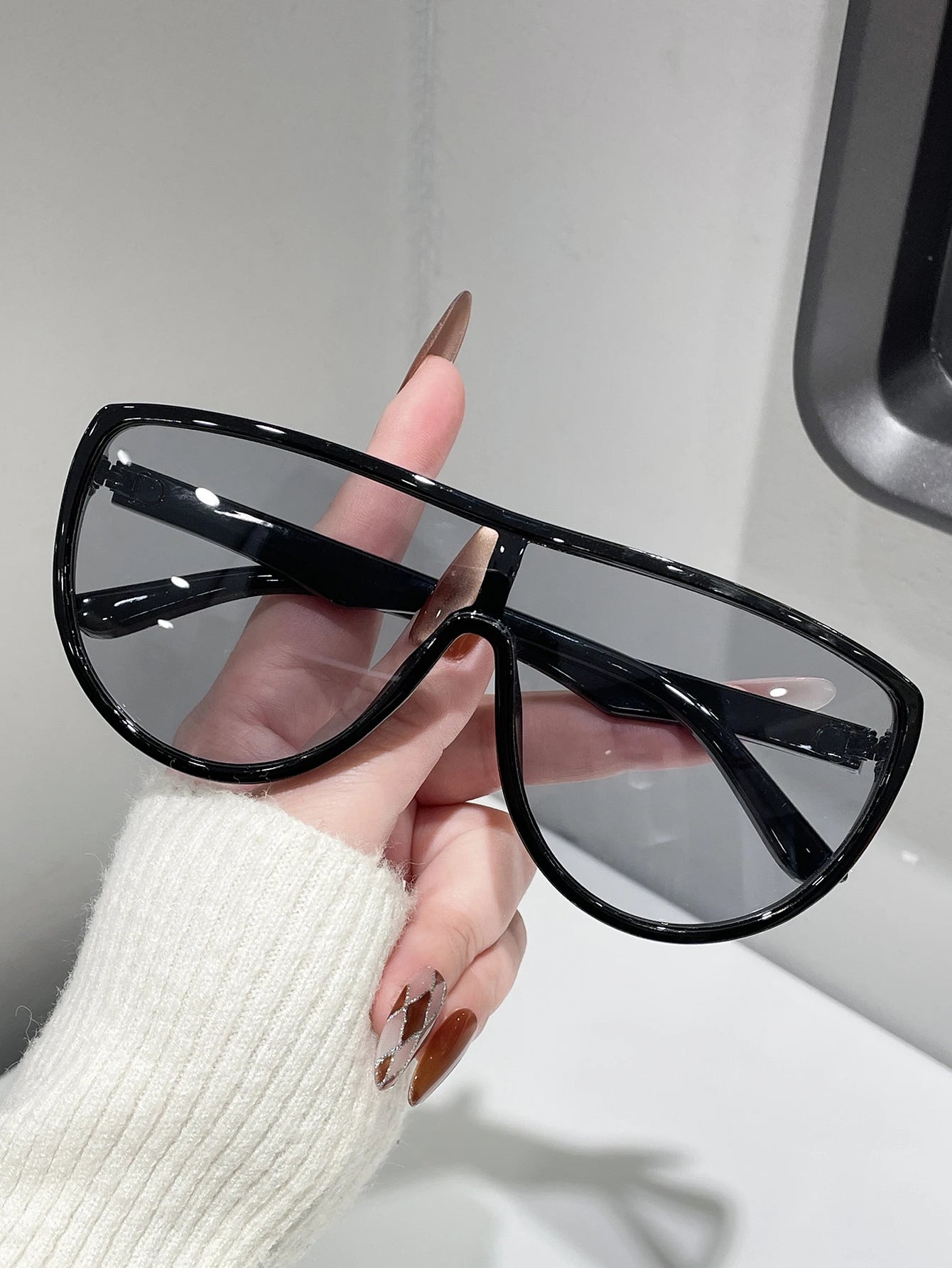 Unisex Retro Frog-eye Frame Sunglasses