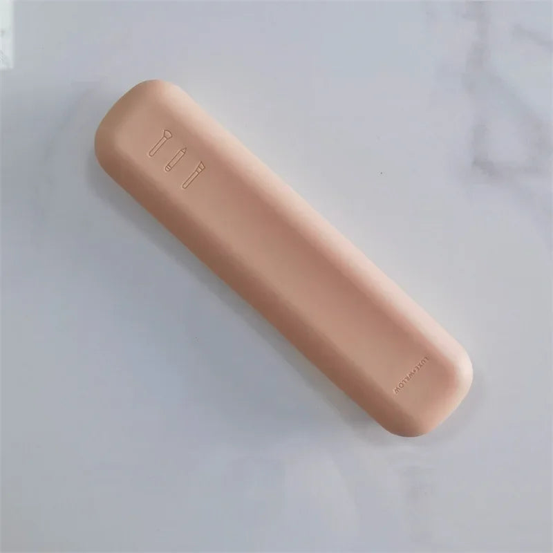 Travel Makeup Brush Holder Silicone Brushes Bag
