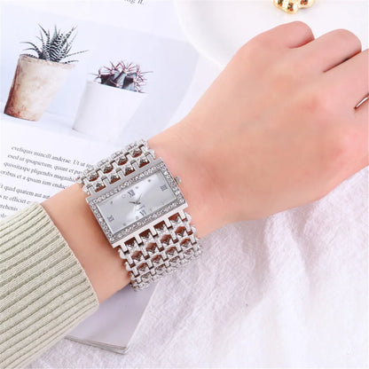 Square Diamond Quartz Watches