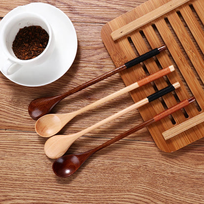 1Pc Wooden Spoon for Eating Mixing Stirring Cooking