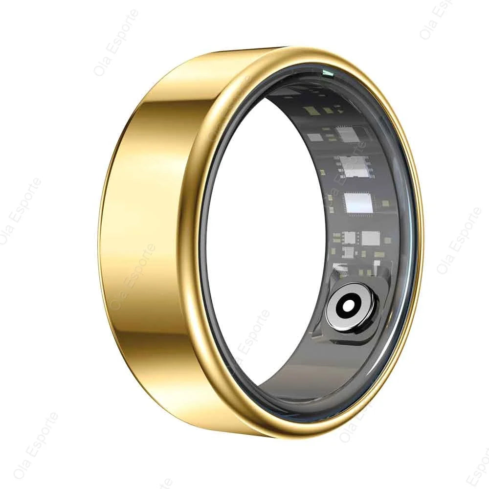 Heart Rate Blood Oxygen and Sleep Monitor IP68 & 5ATM Waterproof, Multi-sport Ring