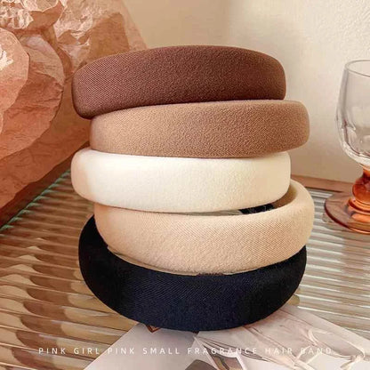 1/2/3/5pcs Wild Solid Color Sponge Headband
