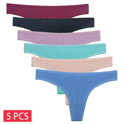 5 PCS/Set Cotton Panties G-String  Lingerie