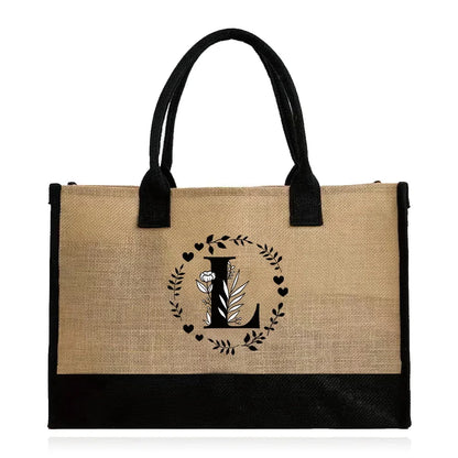 Large Capacity Grocery Letter Pattern Bags