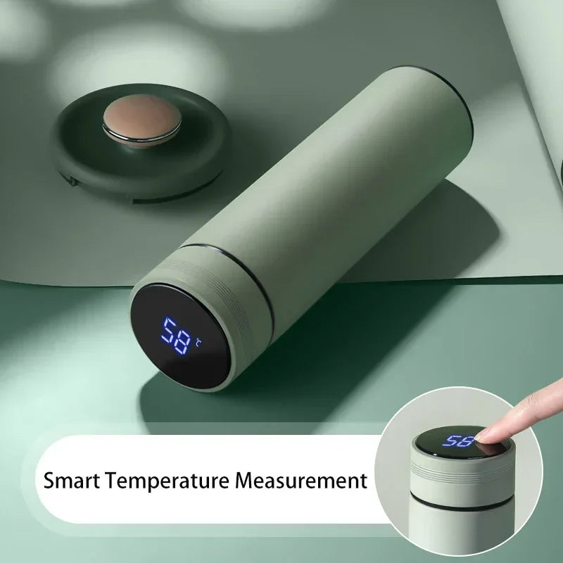 500ML Temperature Display Thermos Cup Stainless Steel Bottle