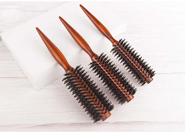 Wood Handle Round Rolling Brush