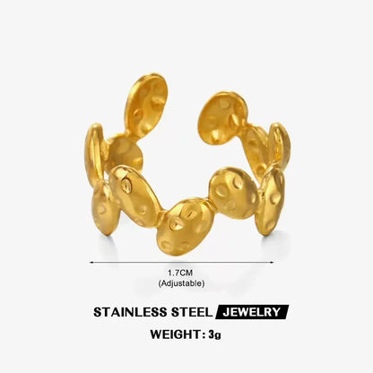 DANA Three-dimensional M Letter Ring