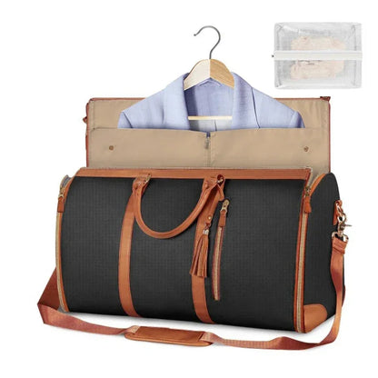 PU Leather Duffel Travel Bag