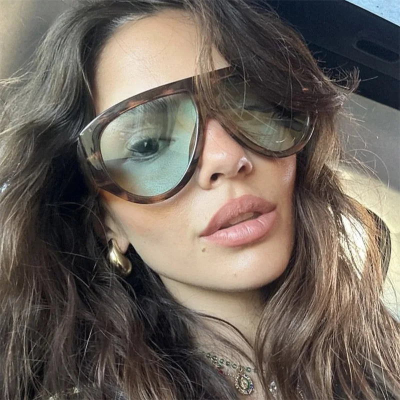 Oversized Pilot Luxury Big Frame Sunglasses
