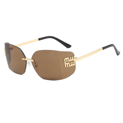 Rimless Luxury Metal High Quality Decoration sunglasses