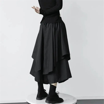 High Waist Korean Elegant Chic Skirts Pants