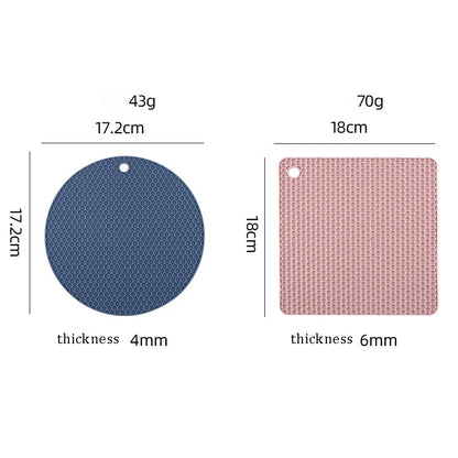 2/4 PCS Heat Resistant Silicone Mat