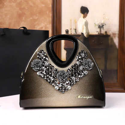 diamond-encrusted dumpling bag