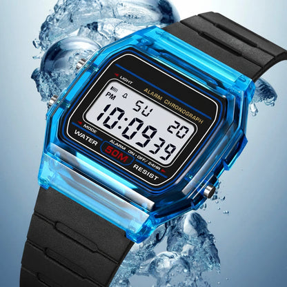 Electronic Waterproof Sport Calendar Date Wristwatch