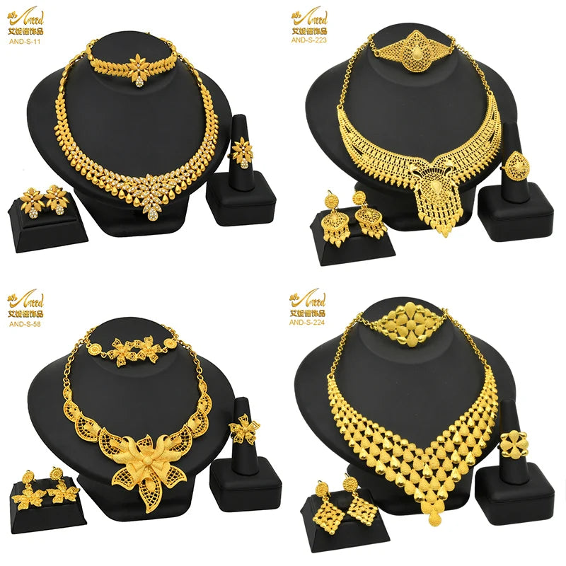 African Jewelry Big Necklace Jewelry Set