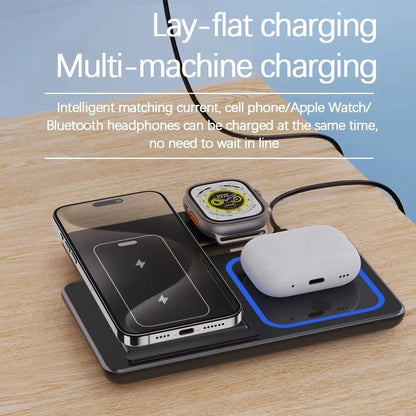 Foldable Phone Wireless Charger Station For iPhone