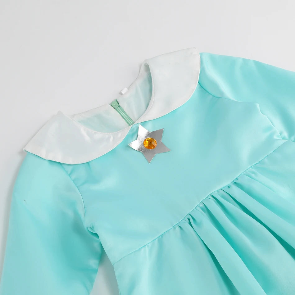 Peach Princess Daisy Cosplay Costume Rosalina Dress
