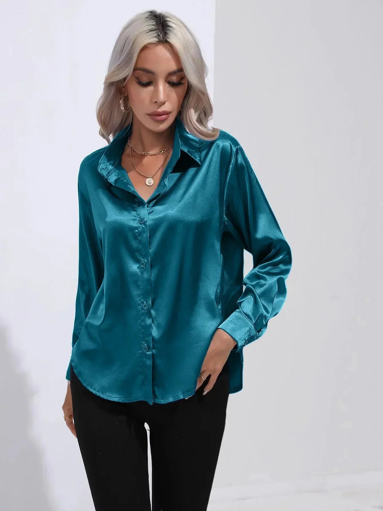 Long Sleeve Silk Shirt
