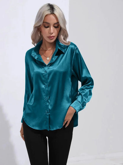 Long Sleeve Silk Shirt