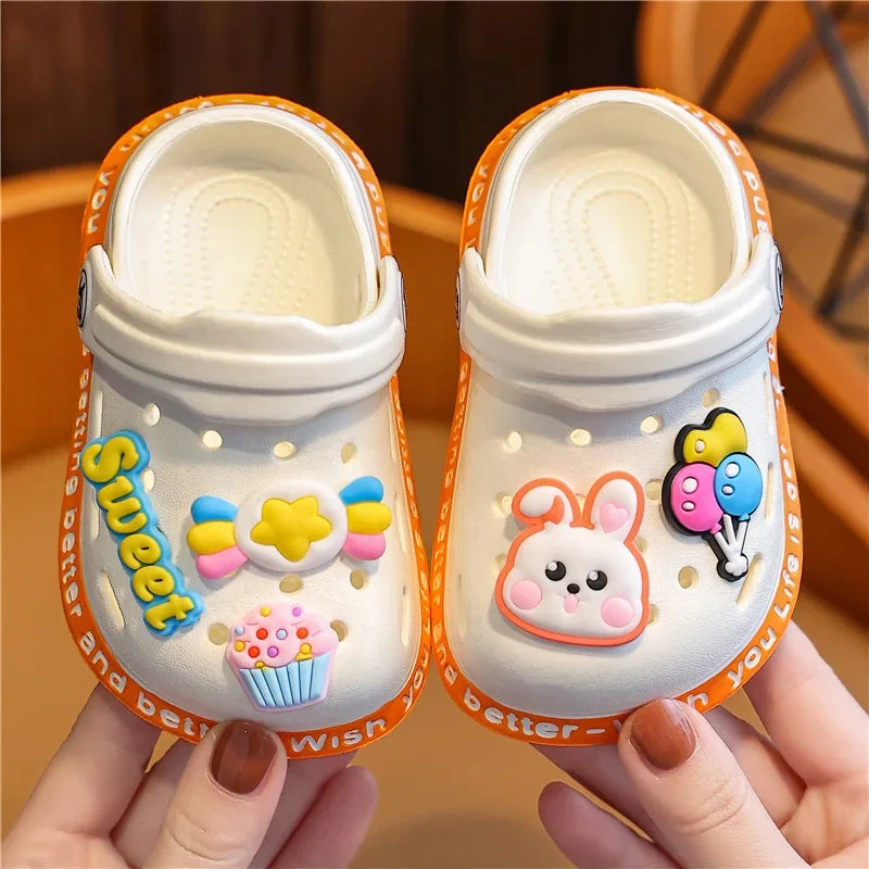 Soft Anti-Skid Cartoon DIY Beach Slippers