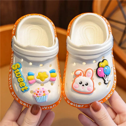 Soft Anti-Skid Cartoon DIY Beach Slippers