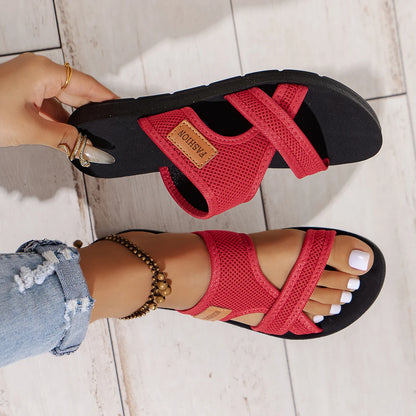 Mesh Breathable Comfortable Flat Slippers