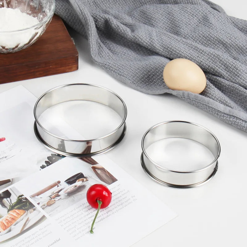 6PCS Stainless Steel Mousse Cake Mold