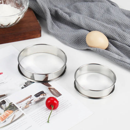 6PCS Stainless Steel Mousse Cake Mold